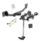 Trailer Tow Hitch For 19-26 Chevy Blazer 17-23 GMC Acadia 4 Bike Rack w/ Hitch Lock and Cover