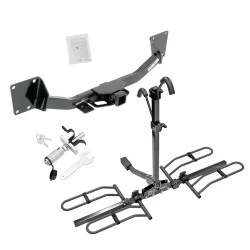 Trailer Tow Hitch For 19-26 Chevy Blazer 17-23 GMC Acadia Platform Style 2 Bike Rack w/ Anti Rattle Hitch Lock