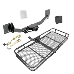 Trailer Tow Hitch For 19-26 Chevy Blazer 17-23 GMC Acadia Basket Cargo Carrier Platform Hitch Lock and Cover