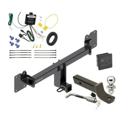 Trailer Tow Hitch For 22-26 Jaguar F-Pace All Models Deluxe Package Wiring 2" Ball Mount and Lock