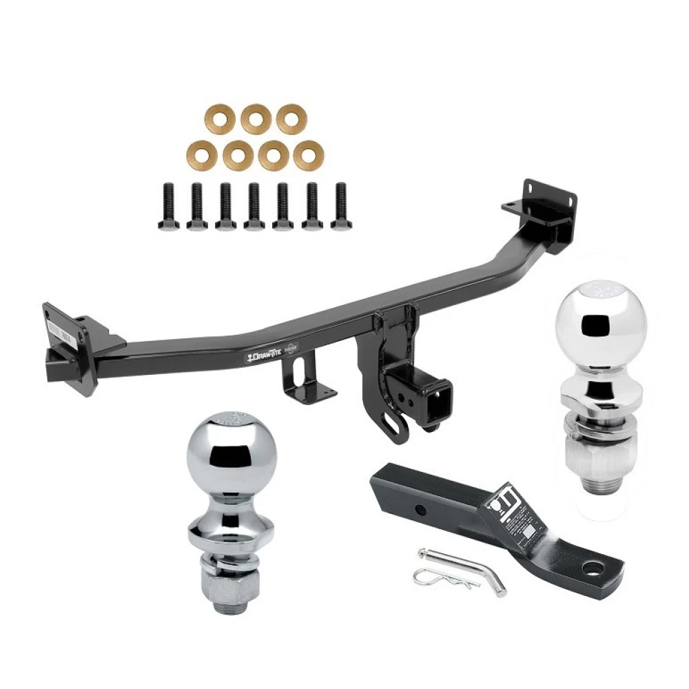 Trailer Tow Hitch For 17-22 KIA Sportage Receiver w/ 1-7/8" and 2" Ball