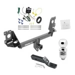 Trailer Tow Hitch For 17-25 Audi Q7 All Models Complete Package w/ Wiring and 2" Ball