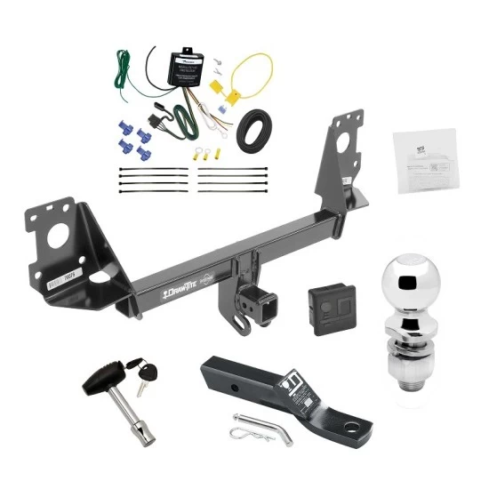 Trailer Tow Hitch For 17-25 Audi Q7 All Models Deluxe Package Wiring 2" Ball and Lock