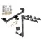 Trailer Tow Hitch w/ 4 Bike Rack For 16-22 Nissan NP300 Navara tilt away adult or child arms fold down carrier w/ Lock and Cover