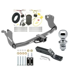 Trailer Tow Hitch For 11-19 Mitsubishi Outlander Sport 11-12 RVR w/ LED Taillights Complete Package w/ Wiring and 1-7/8" Ball
