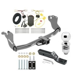 Trailer Tow Hitch For 11-19 Mitsubishi Outlander Sport 11-12 RVR w/ LED Taillights Complete Package w/ Wiring and 2" Ball