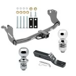 Trailer Tow Hitch For 11-26 Mitsubishi Outlander Sport RVR Receiver w/ 1-7/8" and 2" Ball