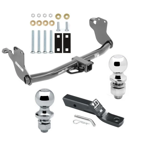 Trailer Tow Hitch For 11-26 Mitsubishi Outlander Sport RVR Receiver w/ 1-7/8" and 2" Ball