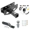 Custom Fit Trailer Hitch Wiring Harness (Plug & Play) 2" Drop Ball-Mount w/ Pin/Clip 1-7/8" Chrome Ball Installation Hardware Installation Instructions 76382 118786 23 63816 Draw-Tite Trailer Tow Hitch 18-22 Jeep Wrangler JL All Styles Comp Trailer Tow Hitch For 18-23 Jeep Wrangler JL All Styles Complete Package w/ Wiring and 1-7/8" Ball