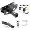 Custom Fit Trailer Hitch Wiring Harness (Plug & Play) 2" Drop Ball-Mount w/ Pin/Clip 2" Chrome Ball Installation Hardware Installation Instructions 76382 118786 23 63845 Draw-Tite Trailer Tow Hitch 18-22 Jeep Wrangler JL All Styles Complete Trailer Tow Hitch For 18-23 Jeep Wrangler JL All Styles Complete Package w/ Wiring and 2" Ball