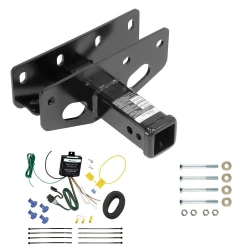 Trailer Tow Hitch For 18-23 Jeep Wrangler JL Sahara and Rubicon w/ Wiring Harness Kit