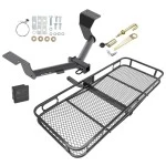 Trailer Tow Hitch For 17-27 Honda CR-V Except Hybrid Basket Cargo Carrier Platform Hitch Lock and Cover