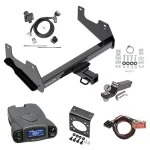 Trailer Hitch Tow Package Prodigy P3 Brake Control For 15-25 Ford F-150 17-25 F-150 Raptor w/ 7-Way RV Wiring 2" Drop Mount 2" Ball Class 4 2" Receiver Draw-Tite Tekonsha