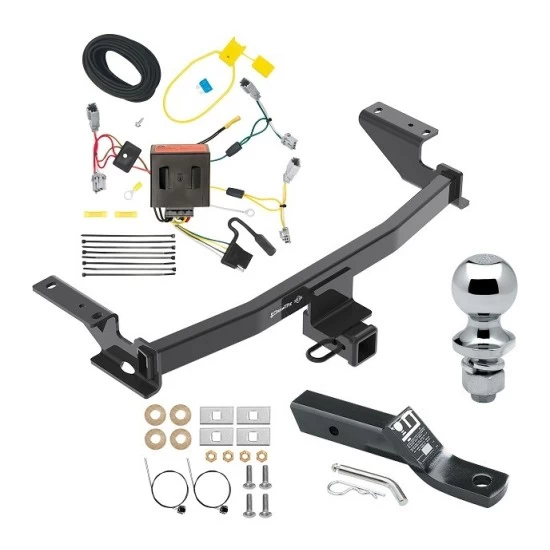 Trailer Tow Hitch For 13-16 Mazda CX-5 All Models Complete Package w/ Wiring and 1-7/8" Ball
