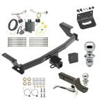 Ultimate Tow Package For 17-21 Mazda CX-5 (2019 Exc Diesel) Trailer Hitch w/ Wiring 2" Drop Mount Dual 2" and 1-7/8" Ball Lock Bracket Cover 2" Receiver