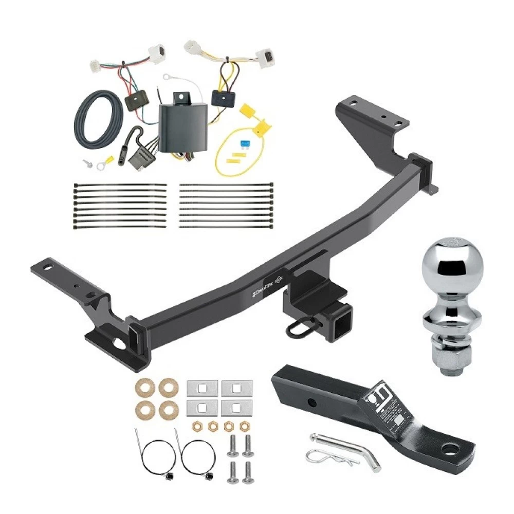 Trailer Tow Hitch For 17-21 Mazda CX-5 (2019 Exc Diesel) Complete Package w/ Wiring and 1-7/8" Ball