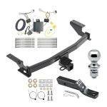 Trailer Tow Hitch For 17-21 Mazda CX-5 (2019 Exc Diesel) Complete Package w/ Wiring and 1-7/8" Ball