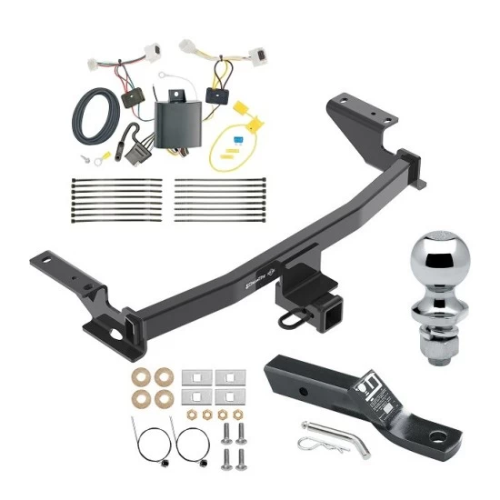 Trailer Tow Hitch For 17-21 Mazda CX-5 (2019 Exc Diesel) Complete Package w/ Wiring and 1-7/8" Ball