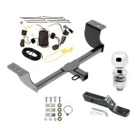 Trailer Tow Hitch For 05-10 Chrysler 300 05-08 Dodge Magnum Complete Package w/ Wiring and 2" Ball