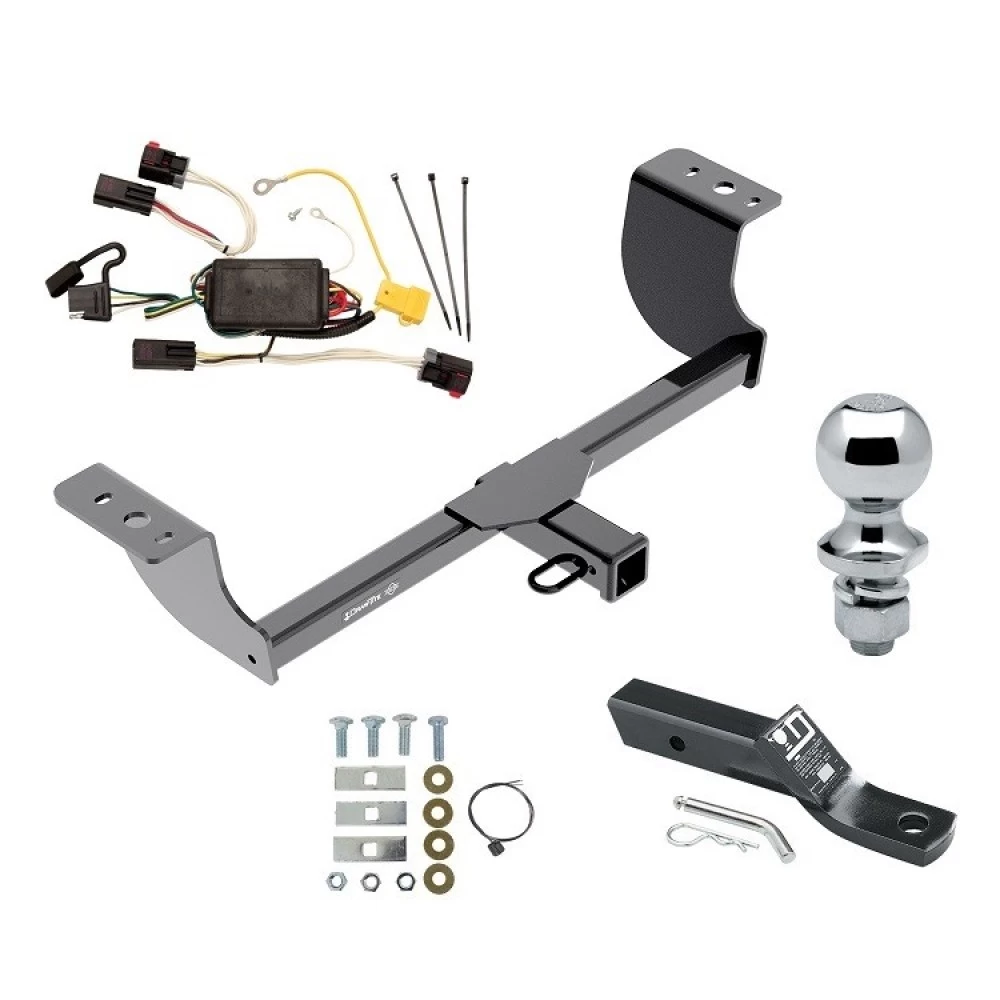 Trailer Tow Hitch For 05-10 Chrysler 300 05-08 Dodge Magnum Complete Package w/ Wiring and 1-7/8" Ball