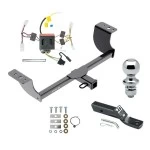 Trailer Tow Hitch For 11-14 Dodge Charger All Models Complete Package w/ Wiring and 1-7/8" Ball