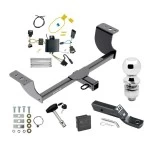 Trailer Tow Hitch For 15-23 Dodge Charger All Models Deluxe Package Wiring 2" Ball and Lock