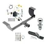 Trailer Tow Hitch For 15-23 Dodge Challenger Exc w/Quad Tip Exhaust Complete Package w/ Wiring and 1-7/8" Ball