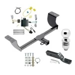 Trailer Tow Hitch For 15-23 Dodge Challenger Exc w/Quad Tip Exhaust Complete Package w/ Wiring and 2" Ball