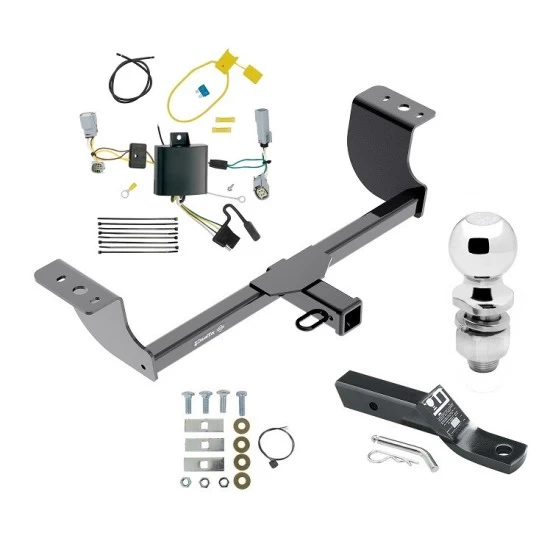 Trailer Tow Hitch For 15-23 Dodge Challenger Exc w/Quad Tip Exhaust Complete Package w/ Wiring and 2" Ball