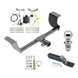 Trailer Tow Hitch For 15-23 Chrysler 300 All Models Complete Package w/ Wiring and 1-7/8" Ball