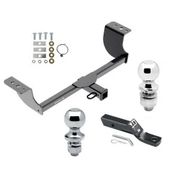 Trailer Tow Hitch For 05-23 Chrysler 300 08-23 Dodge Challenger 06-23 Charger 05-08 Magnum Receiver w/ 1-7/8" and 2" Ball