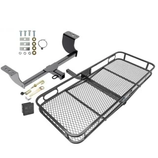 Trailer Tow Hitch For 05-23 Chrysler 300 08-23 Dodge Challenger 06-23 Charger 05-08 Magnum Basket Cargo Carrier Platform Hitch Lock and Cover