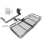 Trailer Tow Hitch For 05-23 Chrysler 300 08-23 Dodge Challenger 06-23 Charger 05-08 Magnum Basket Cargo Carrier Platform w/ Hitch Pin