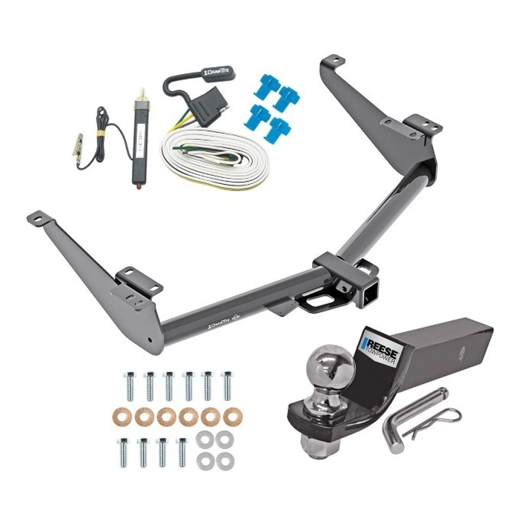 Trailer Tow Hitch For 17-24 Nissan TITAN Exc XD Trims Complete Package w/ Wiring and 2" Ball