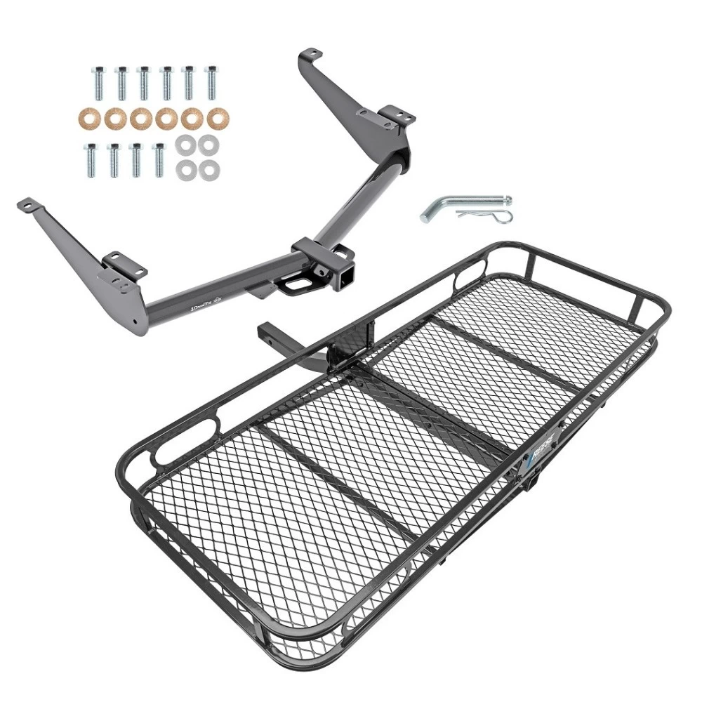 Trailer Tow Hitch For 17-24 Nissan TITAN Except XD Trims Basket Cargo Carrier Platform w/ Hitch Pin
