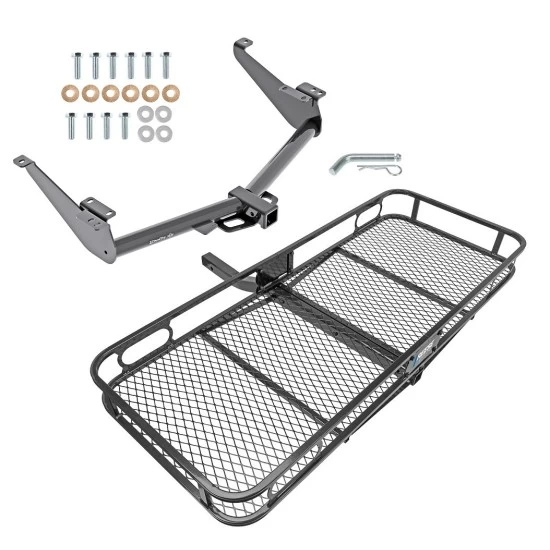 Trailer Tow Hitch For 17-24 Nissan TITAN Except XD Trims Basket Cargo Carrier Platform w/ Hitch Pin