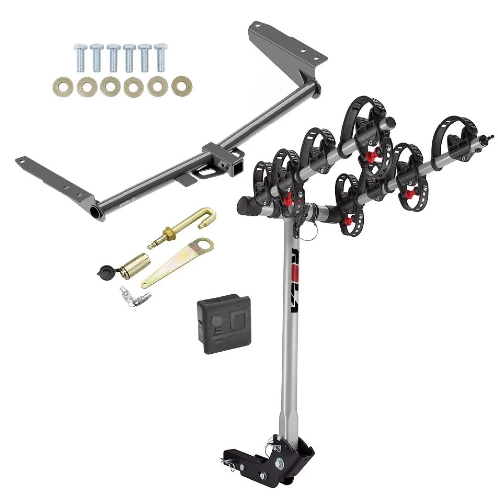 Trailer Tow Hitch For 18-26 Honda Odyssey 4 Bike Rack w/ Hitch Lock and Cover