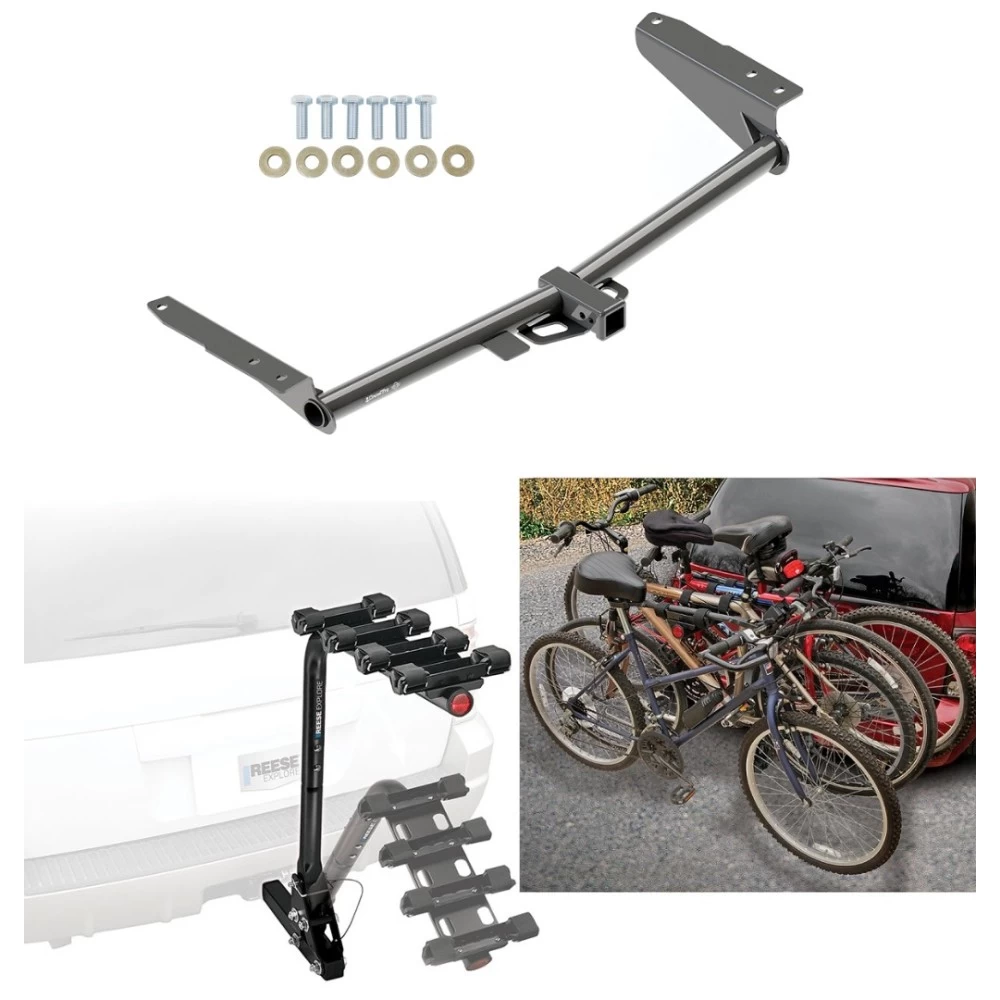 Custom Fit Trailer Hitch 4 Bike Carrier Installation Hardware Installation Instructions 76171 63124 Draw-Tite Trailer Hitch 4 Bike Rack 18-23 Honda Odyssey All Styles Approved Recreational Offroad Use Carrier Adult Woman or Child Bicycles Foldable 18 19 Trailer Hitch w/ 4 Bike Rack For 18-24 Honda Odyssey All Styles Approved for Recreational & Offroad Use Carrier for Adult Woman or Child Bicycles Foldable