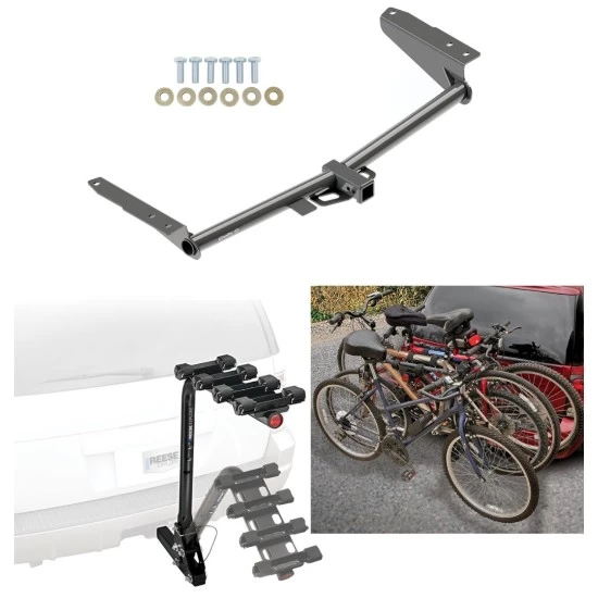 Custom Fit Trailer Hitch 4 Bike Carrier Installation Hardware Installation Instructions 76171 63124 Draw-Tite Trailer Hitch 4 Bike Rack 18-23 Honda Odyssey All Styles Approved Recreational Offroad Use Carrier Adult Woman or Child Bicycles Foldable 18 19 Trailer Hitch w/ 4 Bike Rack For 18-24 Honda Odyssey All Styles Approved for Recreational & Offroad Use Carrier for Adult Woman or Child Bicycles Foldable