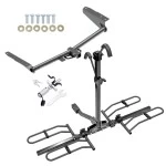 Trailer Tow Hitch For 18-26 Honda Odyssey Platform Style 2 Bike Rack w/ Anti Rattle Hitch Lock