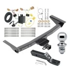 Trailer Tow Hitch For 18-25 Volkswagen Atlas Complete Package w/ Wiring and 1-7/8" Ball