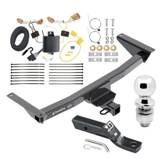 Trailer Tow Hitch For 18-25 Volkswagen Atlas Complete Package w/ Wiring and 2" Ball