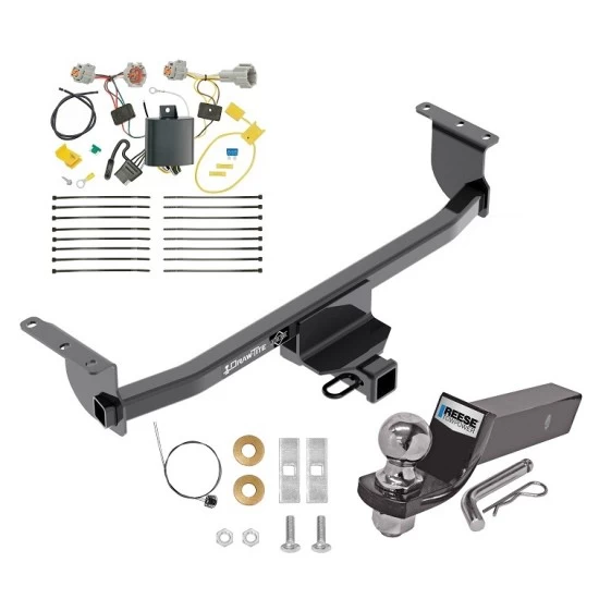 Tow Package For 17-19 Nissan Rogue Sport All Models Trailer Hitch w/ Wiring 2" Drop Mount 2" Ball 2" Receiver
