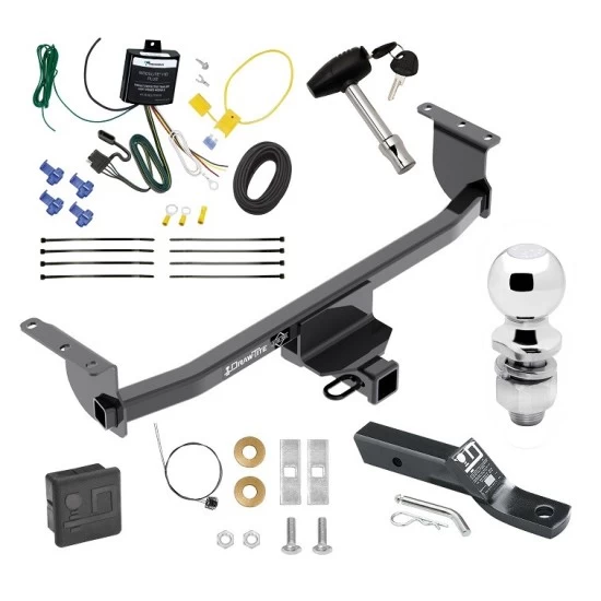 Trailer Tow Hitch For 20-22 Nissan Rogue Sport All Models Deluxe Package Wiring 2" Ball and Lock
