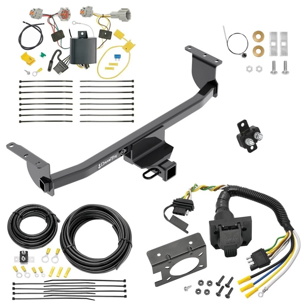 Trailer Hitch w/ 7-Way RV Wiring For 17-19 Nissan Rogue Sport All Models Class 3 2" Receiver