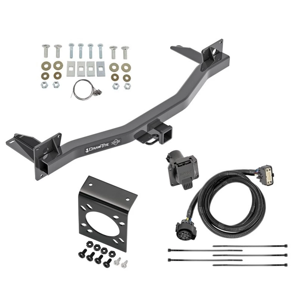 Custom Fit Trailer HitchTow Harness Wiring Package (7-Way) Mounting Bracket for 7-Way Connectors Installation Hardware Installation Instructions 76184 118287 20212 Draw-Tite Trailer Tow Hitch 7-Way RV Wiring 18-23 Chevy Traverse Buick Enclave Harness Kit Trailer Tow Hitch w/ 7-Way RV Wiring For 18-24 Chevy Traverse Buick Enclave Harness Kit Mounting Bracket 2" Tow Receiver Class 3