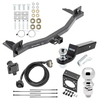 For 2018-2023 Buick Enclave Trailer Hitch Tow PKG w/ 7-Way RV Wiring + 2" & 2-5/16" Ball + Drop Mount By Draw-Tite