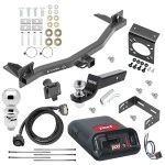 For 2018-2024 Buick Enclave Trailer Hitch Tow PKG w/ Pro Series POD Brake Control + Generic BC Wiring Adapter + 7-Way RV Wiring + 2" & 2-5/16" Ball & Drop Mount By Draw-Tite