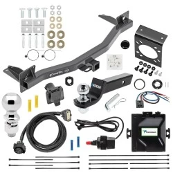 For 2018-2023 Chevrolet Traverse 2024 Limited Trailer Hitch Tow PKG w/ Tekonsha Prodigy iD Bluetooth Wireless Brake Control + 7-Way RV Wiring + 2" & 2-5/16" Ball & Drop Mount By Draw-Tite