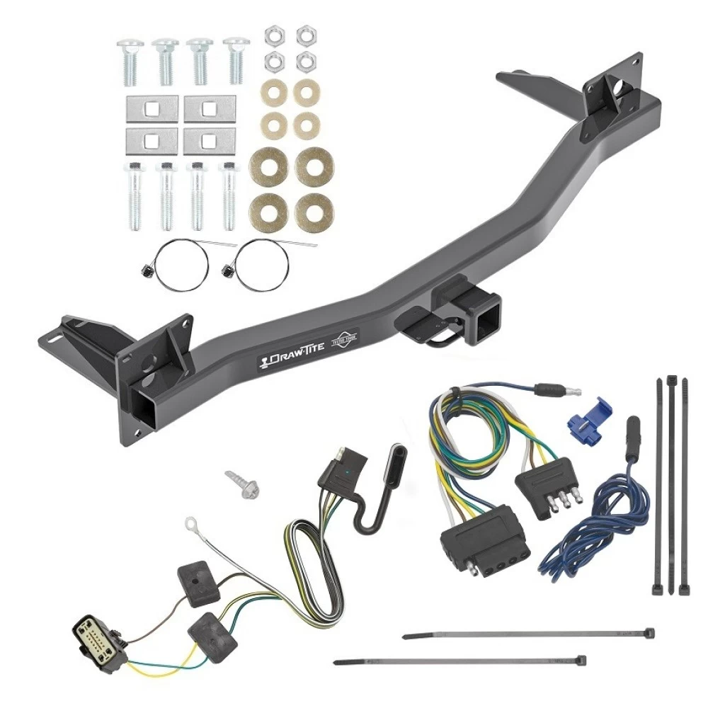 For 2018-2023 Buick Enclave Trailer Hitch Tow PKG w/ 5-Flat Wiring Harness By Draw-Tite